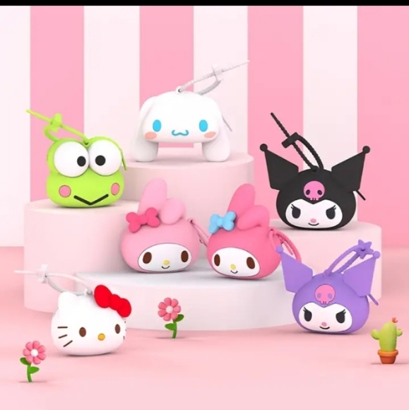 KUROMI silicone coin purse bag earpod case cover accessory - Picture 3 of 3